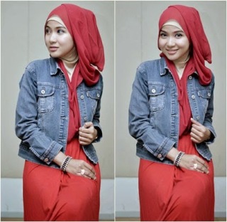 Tutorial Hijab Pashmina Sifon Praktis dan Style Santai 5 2014